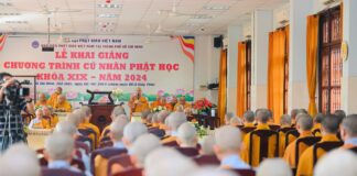 Lễ khai giảng cử nhân Phật học khóa XIX tại TPHCM