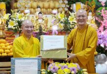 Ban HDPT Phật giáo TP.HCM đã đến thăm các đạo tràng tại huyện Bình Chánh