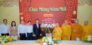 Tân Cục trưởng Cục An ninh Nội địa chúc Tết Trưởng lão Hòa thượng Chủ tịch GHPGVN