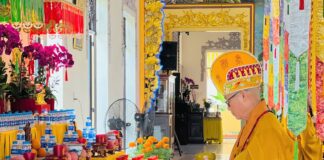 Lễ tạ Phật và hoàn đàn Dược Sư Thất Châu tại chùa Giác Sanh (Q.11, TP.HCM)