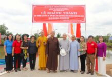 Quận 8: Ban Trị sự Phật giáo quận 8 thăm, tặng quà và bàn giao cầu nông thôn mới tại tỉnh Cà Mau