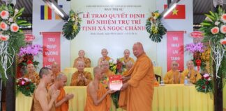 Bình Thạnh: Bổ nhiệm trụ trì Tịnh xá Ngọc Chánh