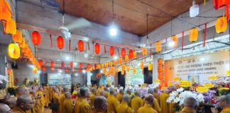 Phường Bảy Hiền: Trang nghiêm lễ húy kỵ cố Hòa Thượng Thích Thiện Bộ tại chùa Giác Hoằng