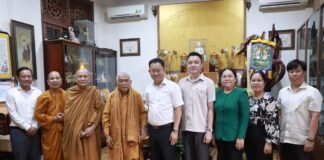 P.Bình Trưng: Đồng chí Trần Quốc Trung thăm các cơ sở Phật giáo