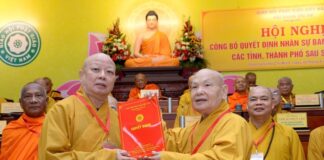 Công bố nhân sự Ban Trị sự GHPGVN TP.HCM sau khi sáp nhập