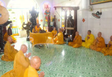 Chư Tăng phường Chánh Hưng, Bình Đông, Phú Định bố-tát định kỳ tại chùa Long Vân