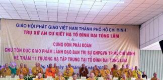 Ban Trị sự GHPGVN TP.HCM thăm và sách tấn hơn 2.500 hành giả an cư tại 23 trường hạ tập trung khu vực Bà Rịa – Vũng Tàu