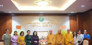 Đảng ủy Phường Hòa Hưng chúc mừng Đại lễ Vu lan đến Ban Trị sự GHPGVN TP.HCM