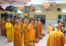 Phường Phú Định: Chư hành giả An cư khu vực quận 8 (cũ) tác pháp Tự tứ tại chùa Long Hoa