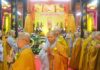 P.Phú Định: Lễ Vu Lan cài hoa hồng, dâng pháp y tại chùa Huệ Lâm