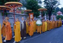 Lễ tưởng niệm và cung thỉnh kim quan Trưởng lão Hòa thượng Thích Thiện Tánh về quê nhà nhập bảo tháp