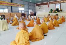 Chư Tăng Ni huyện Củ Chi (cũ) Bố tát tập trung tại chùa Pháp Thành