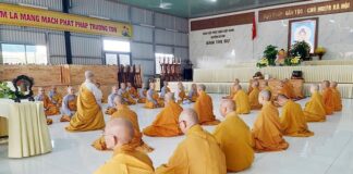 Chư Tăng Ni huyện Củ Chi (cũ) Bố tát tập trung tại chùa Pháp Thành