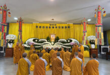 Lễ thất đầu tiên tưởng niệm Trưởng lão Hòa thượng Thích Thiện Tánh tại chùa Phổ Quang