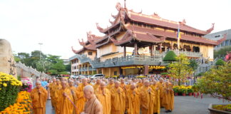 Khai đàn cầu Quốc thái Dân an, Ban Trị sự GHPGVN TP khánh tuế Đức Pháp chủ GHPGVN