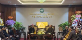 Tòa Tổng Giám mục TP.HCM thăm, chúc mừng Đại lễ Phật đản Ban Trị sự GHPGVN TP.HCM