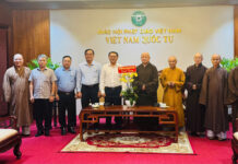 Tân Giám đốc Sở Dân tộc và Tôn giáo TP.HCM thăm Ban Trị sự GHPGVN TP.HCM