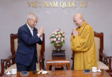 BTS GHPGVN TP.HCM tiếp đoàn Hiệp hội Bảo vệ và Phát triển Văn hóa Tây Tạng, Trung Quốc tại Việt Nam Quốc Tự