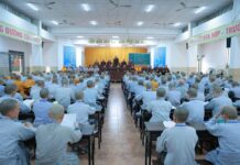 Trường Trung cấp Phật học TP.HCM tổ chức kỳ thi học kỳ cho Tăng Ni sinh 7 khóa